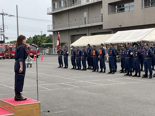 町田市消防団第三分団ポンプ操法大会へ